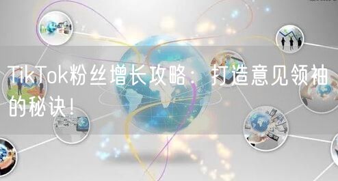 TikTok粉丝增长攻略：打造意见领袖的秘诀！