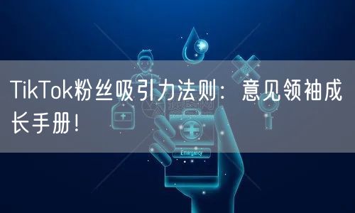 TikTok粉丝吸引力法则：意见领袖成长手册！