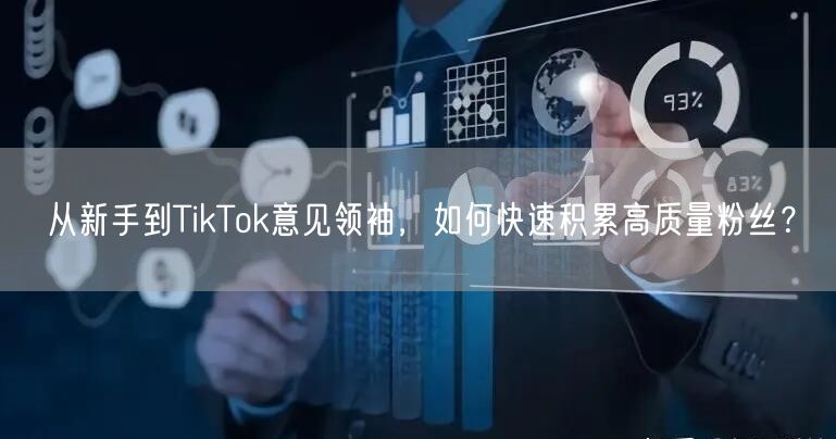 从新手到TikTok意见领袖，如何快速积累高质量粉丝？