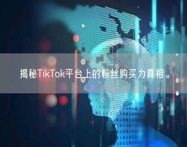揭秘TikTok平台上的粉丝购买力真相。