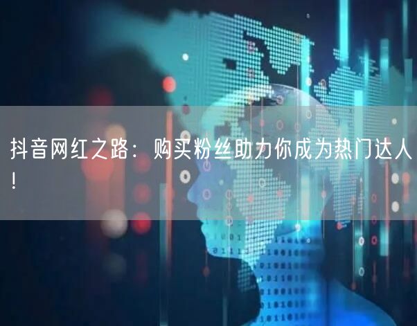 抖音网红之路：购买粉丝助力你成为热门达人！