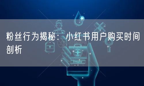 粉丝行为揭秘：小红书用户购买时间剖析