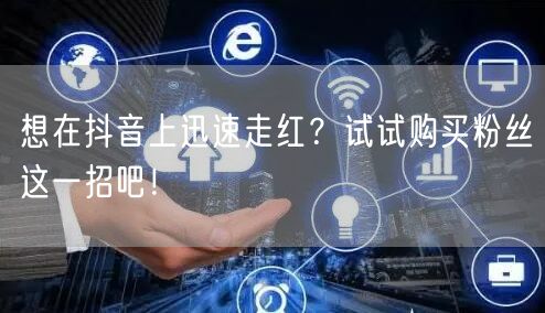 想在抖音上迅速走红？试试购买粉丝这一招吧！