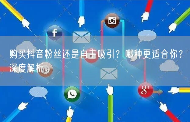 购买抖音粉丝还是自主吸引？哪种更适合你？深度解析。